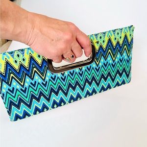 Clutch Purse Extravaganza Party Prom - Green/Blue